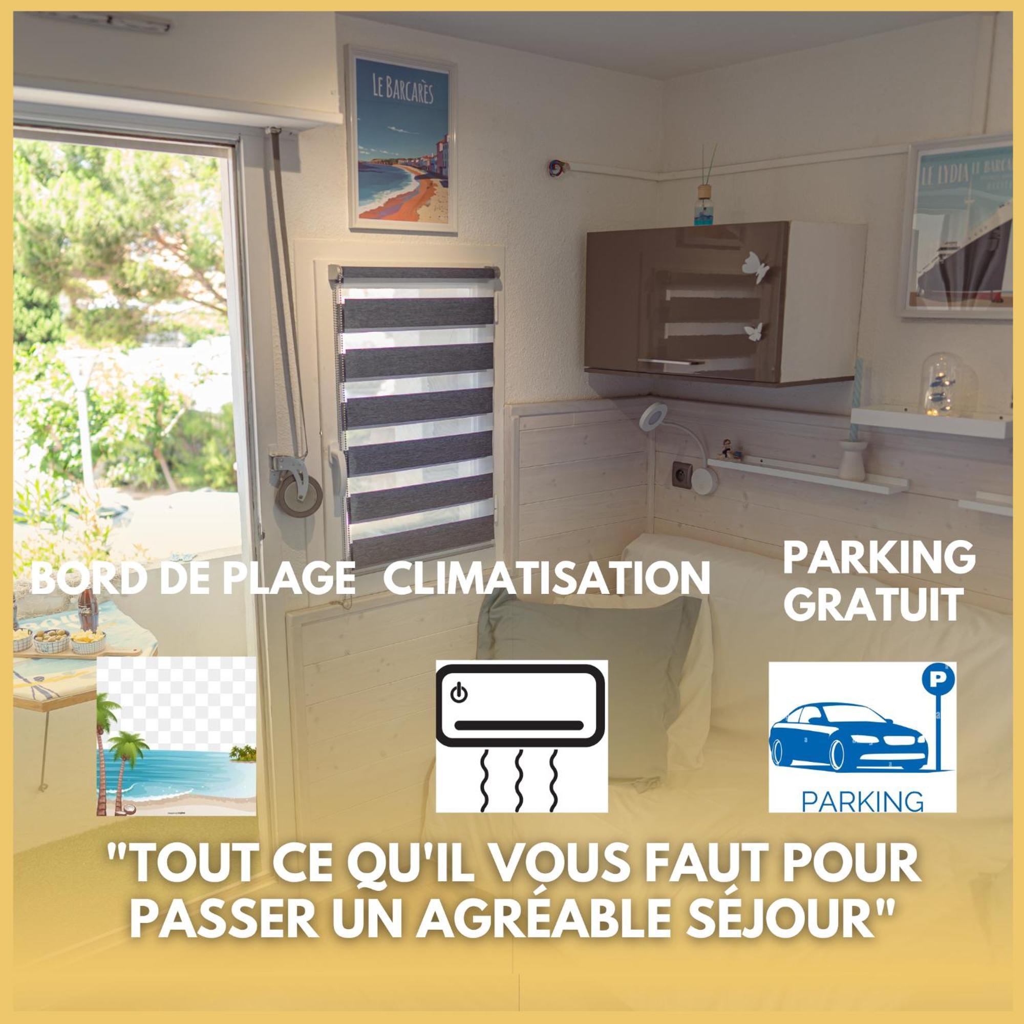 Agreable Studio Les Pieds Dans L'Eau Le Barcarès Exteriör bild