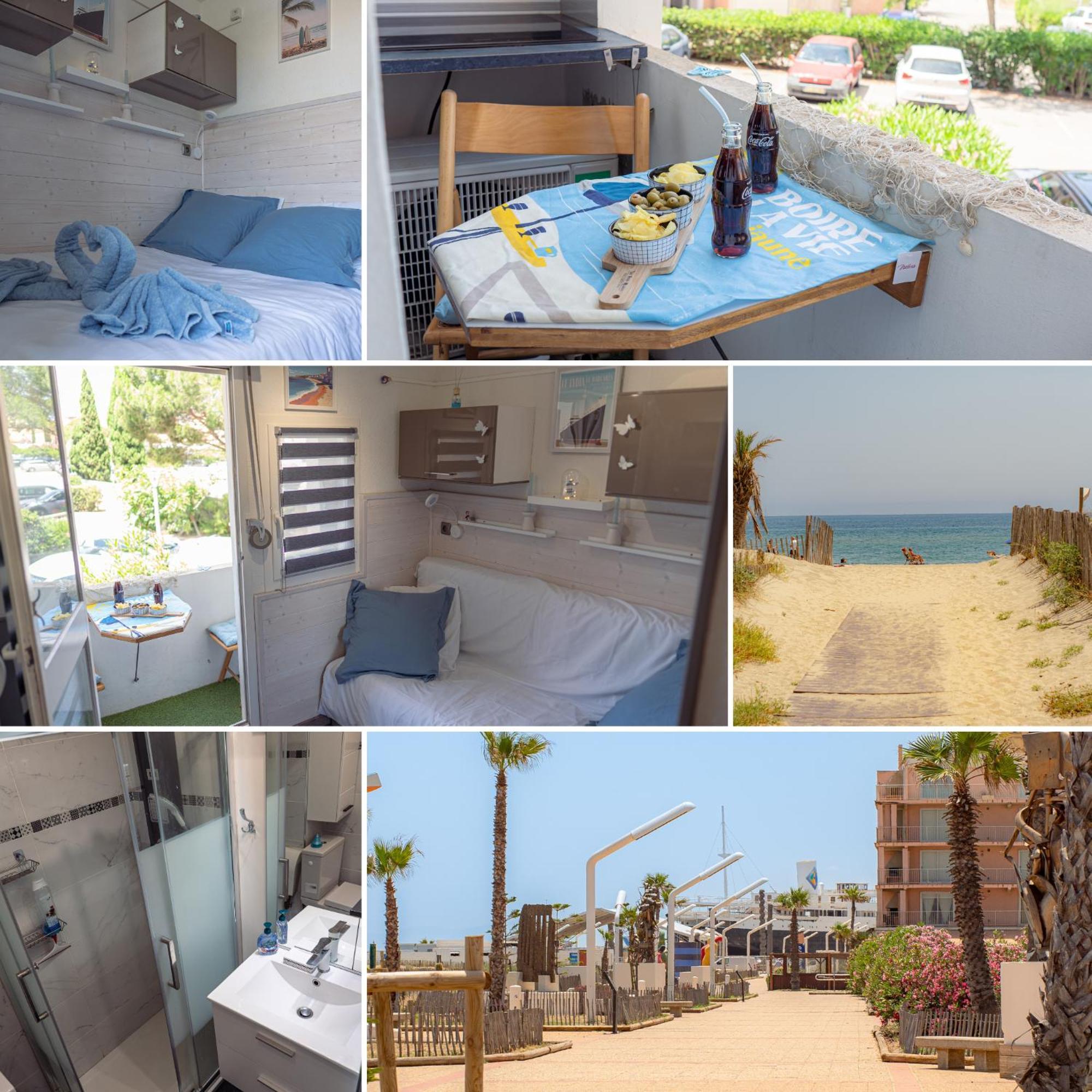 Agreable Studio Les Pieds Dans L'Eau Le Barcarès Exteriör bild
